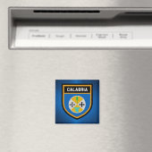 Aimant Drapeau de Calabre (In Situ (Lave-vaisselle))