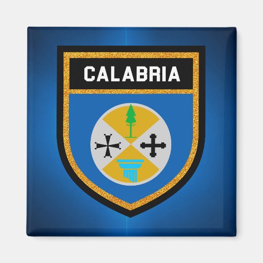 Aimant Drapeau de Calabre (Devant)