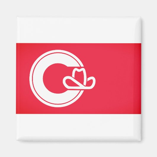 Aimant Drapeau de Calgary, CANADA (Devant)