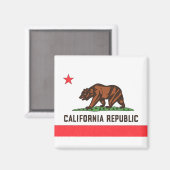 AIMANT DRAPEAU DE CALIFORNIE (Recto/Verso)