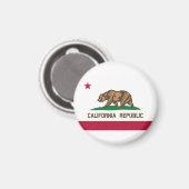Aimant Drapeau De Californie, Drapeau De Californie, (Recto/Verso)