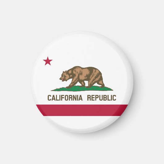 Aimant Drapeau De Californie, Drapeau De Californie, (Devant)