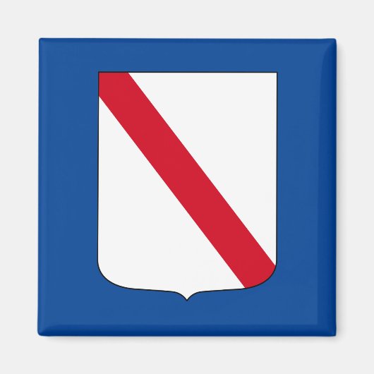 Aimant Drapeau de Campanie (Italie) (Devant)