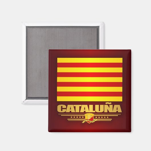Aimant Drapeau de Catalogne (Recto/Verso)