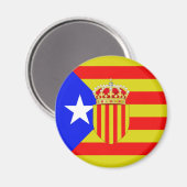 Aimant Drapeau de Catalogne (Recto/Verso)