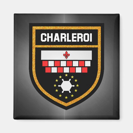 Aimant Drapeau de Charleroi (Devant)