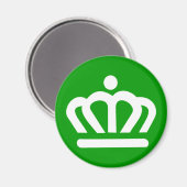 Aimant Drapeau de Charlotte, Caroline du Nord (Recto/Verso)