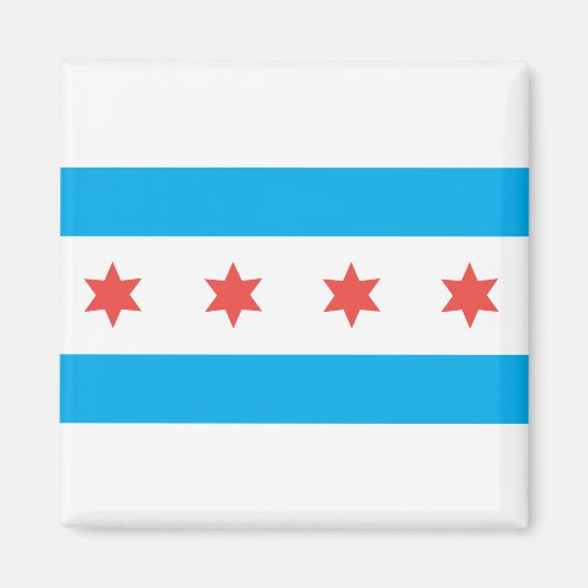 Aimant Drapeau de Chicago (Devant)