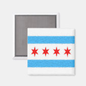Aimant Drapeau de Chicago (Recto/Verso)