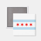 Aimant Drapeau de Chicago (Recto/Verso)