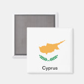 Aimant Drapeau de Chypre (Recto/Verso)