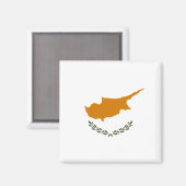 Aimant Drapeau de Chypre (Chypre grecque) (Recto/Verso)