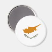 Aimant Drapeau de Chypre (Chypre grecque) (Recto/Verso)