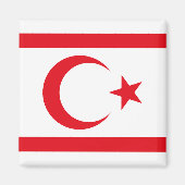 Aimant Drapeau de Chypre du Nord (Devant)