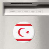 Aimant Drapeau de Chypre du Nord (In Situ (Lave-vaisselle))