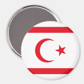 Aimant Drapeau de Chypre du Nord (Recto/Verso)