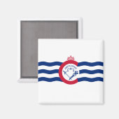 Aimant Drapeau de Cincinnati (Ohio) (Recto/Verso)