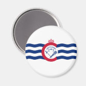 Aimant Drapeau de Cincinnati (Ohio) (Recto/Verso)