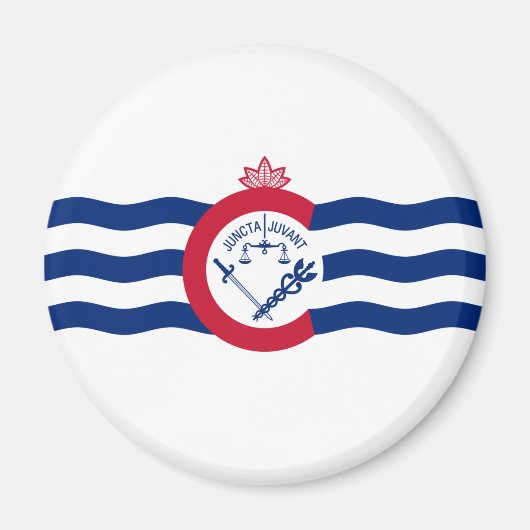 Aimant Drapeau de Cincinnati (Ohio) (Devant)