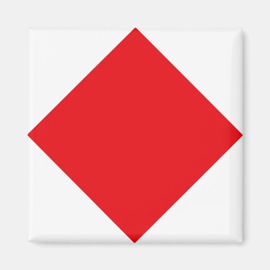 Aimant Drapeau de code de signaux "F" (Foxtrot) (Devant)