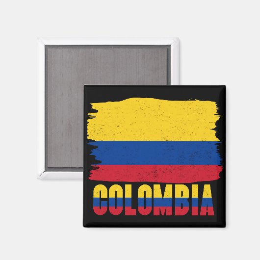 Aimant Drapeau de Colombie (Recto/Verso)