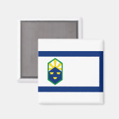 Aimant Drapeau de Colorado Springs, Colorado (Recto/Verso)