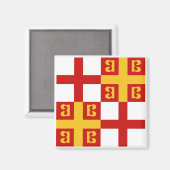 Aimant Drapeau de Constantinople de l'empereur Palaeologu (Recto/Verso)