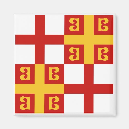 Aimant Drapeau de Constantinople de l'empereur Palaeologu (Devant)