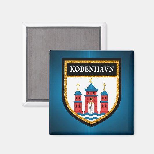Aimant Drapeau de Copenhague (Recto/Verso)