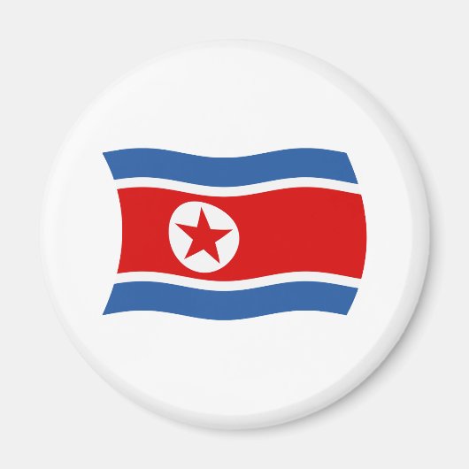 Aimant Drapeau de Corée du Nord (Devant)