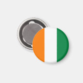 Aimant Drapeau de Côte d'Ivoire (Recto/Verso)