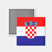 Aimant Drapeau de Croatie (Recto/Verso)