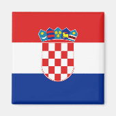 Aimant drapeau de Croatie (Devant)