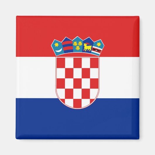 Aimant drapeau de Croatie (Devant)