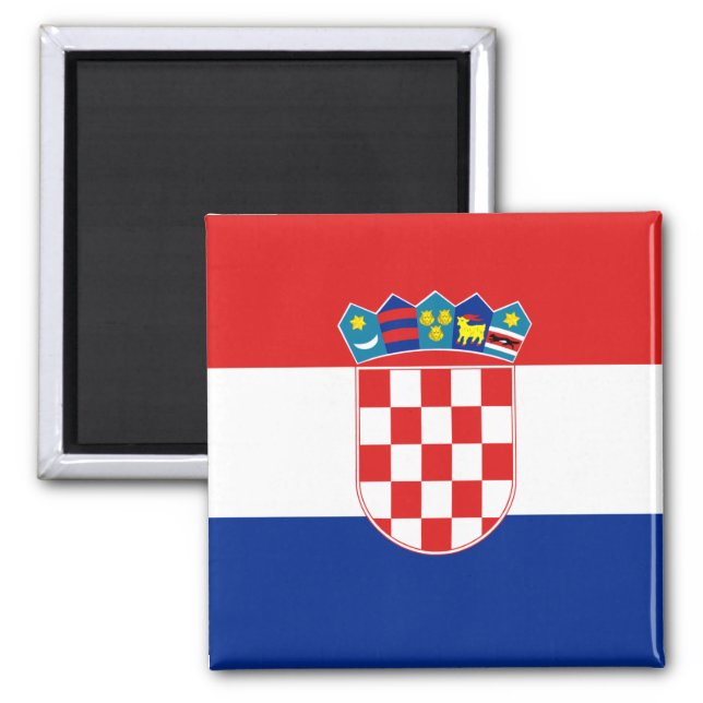 Aimant drapeau de Croatie (Devant)