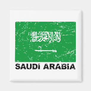 Aimant Drapeau de cru de Saudia Arabie