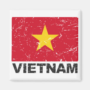Aimant Drapeau de cru du Vietnam