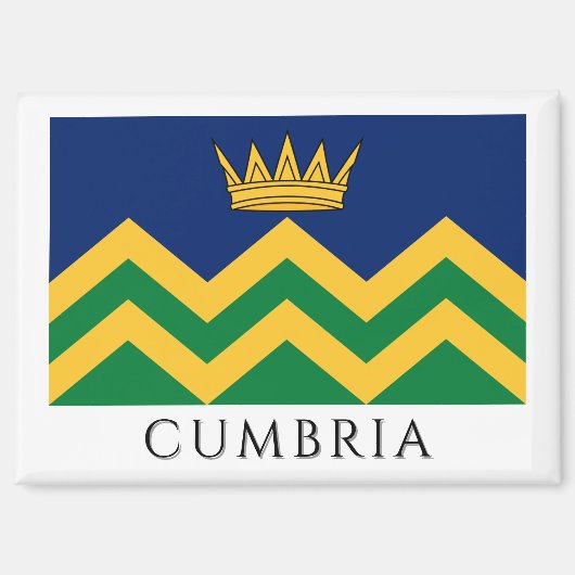 Aimant Drapeau de Cumbria (à compter de 2025) (Recto)