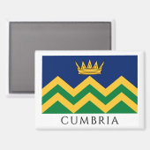 Aimant Drapeau de Cumbria (à compter de 2025) (Recto/Verso)