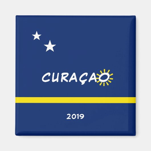 Aimant Drapeau de Curaçao (Devant)