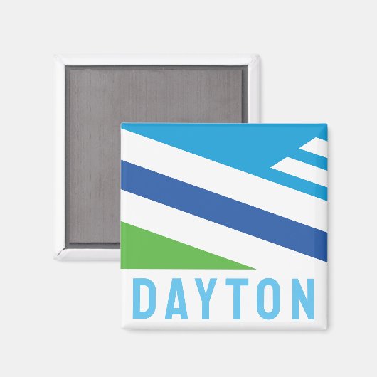 Aimant Drapeau de Dayton, Ohio (2021) (Recto/Verso)