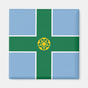 Aimant Drapeau de Derbyshire (Comté d'Angleterre, Royaume