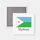 Aimant Drapeau de Djibouti (Recto/Verso)
