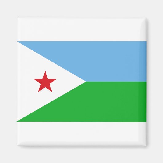 Aimant Drapeau de Djibouti (Devant)