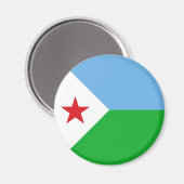 Aimant Drapeau de Djibouti (Recto/Verso)