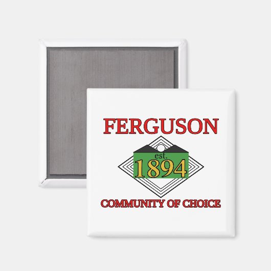 Aimant Drapeau de Ferguson, Missouri (Recto/Verso)