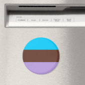 Aimant Drapeau de fierté androsexuelle (In Situ (Lave-vaisselle))