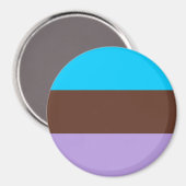 Aimant Drapeau de fierté androsexuelle (Recto/Verso)