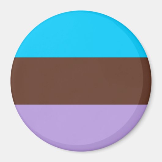 Aimant Drapeau de fierté androsexuelle (Devant)