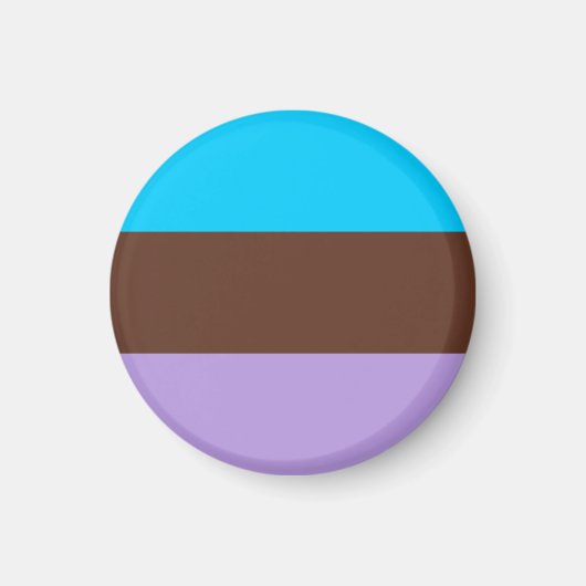 Aimant Drapeau de fierté androsexuelle (Devant)
